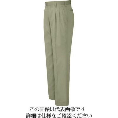 アイトス ワークパンツ(2タック)(男女兼用) アースグリーン 110 5662-005-110 1着 139-6761（直送品）
