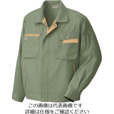 アイトス 長袖サマーブルゾン オリーブ×マスタード 5L 5320-030-5L 1着 143-5948（直送品）