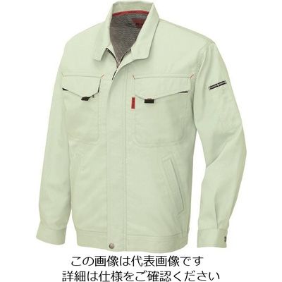 アイトス 長袖サマーブルゾン(男女兼用) アースグリーン 5L 5530-005-5L 1着 145-1806（直送品）