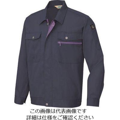 アイトス 長袖サマーブルゾン(男女兼用) ネイビー 5L 5370-008-5L 1着 143-1255（直送品）