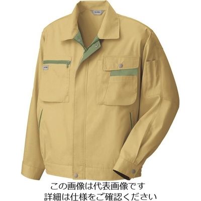 アイトス 長袖サマーブルゾン マスタード×オリーブ 6L 5320-019-6L 1着 142-9532（直送品）