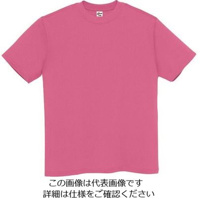 アイトス Tシャツ(男女兼用) ホットピンク L MT180-025-L 1着 144-4371（直送品）
