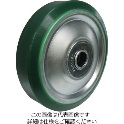 ヨドノ プレス金具用ウレタンゴム車輪 UW150 1個 132-3460（直送品）