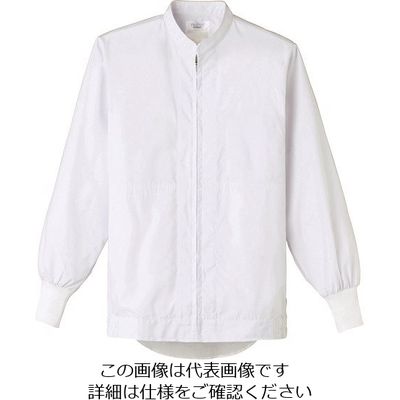 サーヴォ サンペックス スタンドジャンバー長袖 白 FA-2701-4L 1着 204-3462（直送品）