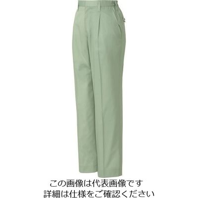アイトス レディーススタイリッシュパンツ(1タック) グリーン S 3255-015-S 1着 144-6179（直送品）