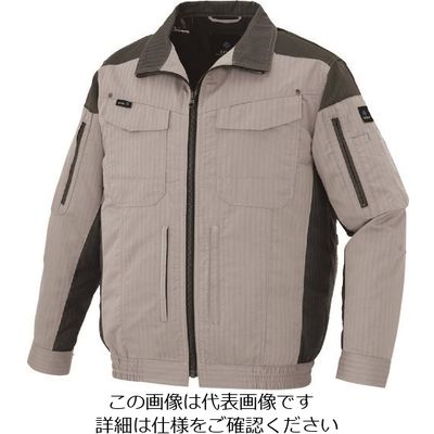 アイトス 空調服用長袖ブルゾン(空調服TM) シルバーグレー 6L AZ30699-003-6L 1着 213-7449（直送品）