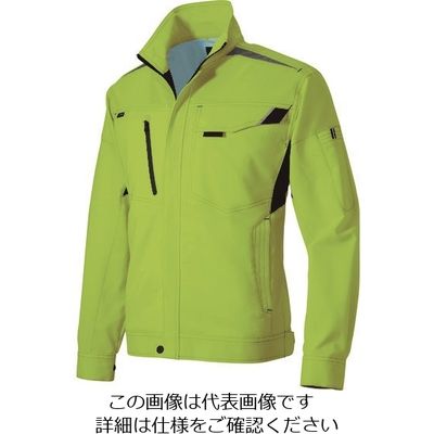 アイトス 長袖サマーブルゾン(男女兼用) ライム 5L 2530-016-5L 1着 144-2142（直送品）
