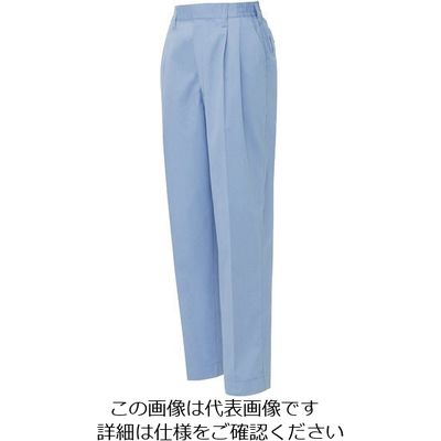 アイトス レディースシャーリングパンツ(2タック) サックス 3L 5323-007-3L 1着 137-4593（直送品）