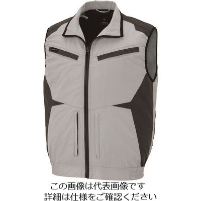 アイトス 空調服用ベスト(空調服TM) シルバーグレー 3L AZ30587-003-3L 1着 213-9024（直送品）