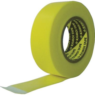 カモ井 マスキングテープ車両塗装用 幅75mm×長さ18m イエロー KABUKISJAN-75 1セット(10巻:1巻×10個)（直送品）