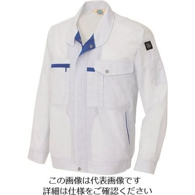 アイトス 長袖サマーブルゾン(男女兼用) シルバーグレー 6L 5360-003-6L 1着 143-1185（直送品）