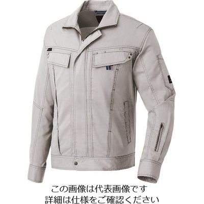 アイトス 長袖サマーブルゾン(男女兼用) シルバーグレー LL 30530-003-LL 1着 143-4518（直送品）