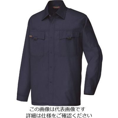 アイトス 長袖シャツ(男女兼用)(薄地) ディープネイビー L 5575-008-L 1着 143-1503（直送品）