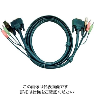 ATEN DVI KVMケーブル デュアルリンク対応 5m 2L-7D05UD 1本 115-2072（直送品）