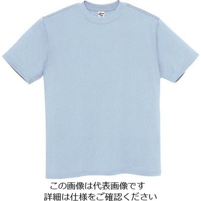 アイトス Tシャツ(男女兼用) ライトブルー XL MT180-015-XL 1着 144-4378（直送品）