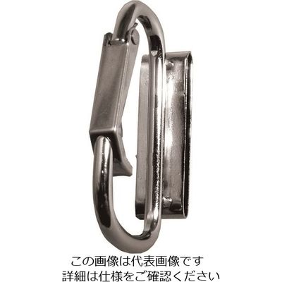 基陽 KH スチールミラー 座付カラビナ ベルト通 スリム 187 1個 127-4373（直送品）