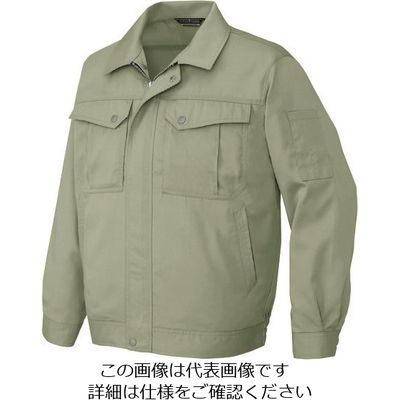 アイトス 長袖サマーブルゾン(男女兼用) アースグリーン L 5660-005-L 1着 144-5469（直送品）