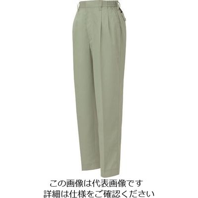 アイトス レディースシャーリングパンツ(2タック) アースグリーン S 5373-005-S 1着 137-4552（直送品）