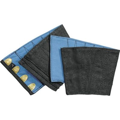 丸五 手甲(4枚馳) 黒 大 TEKOU4-BK-L 1双(1足) 786-1427（直送品）