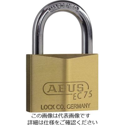 日本ロックサービス ABUS 真鍮南京錠 EC75ー60 ディンプルシリンダー (ブリスターパック) BPEC75-60 1セット(5個)（直送品）