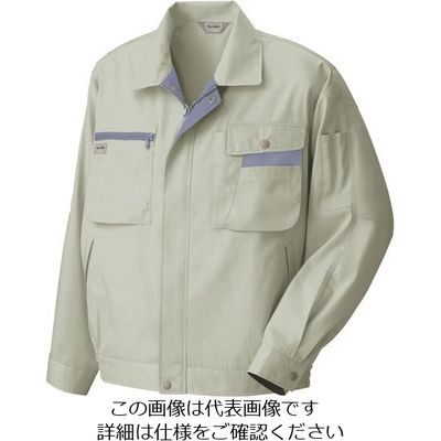 アイトス 長袖サマーブルゾン アースグレー×ミストバイオレット L 5320-004-L 1着 143-5955（直送品）