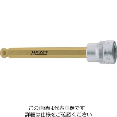 HAZET ヘキサゴンソケット(差込角9.5mm)ボールポイント 8801KK-8 1個 128-2580（直送品）