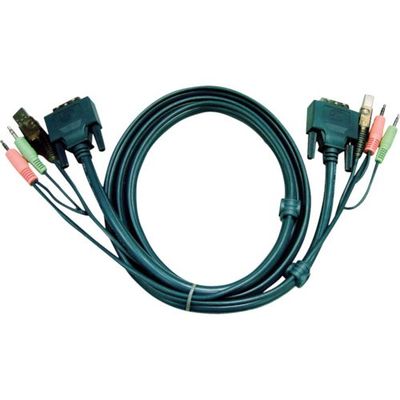 ATEN DVI KVMケーブル 5m 2L-7D05U 1本 115-2069（直送品）