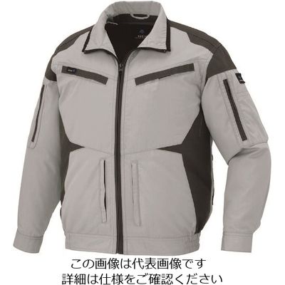 アイトス 空調服用長袖ブルゾン(空調服TM) シルバーグレー 5L AZ30589-003-5L 1着 213-7440（直送品）