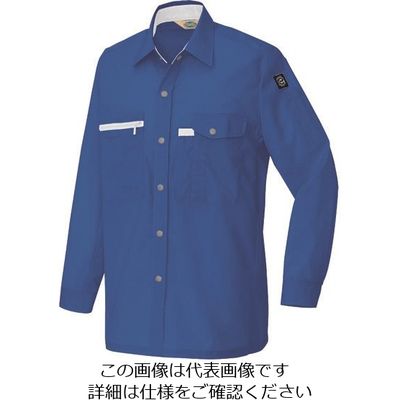 アイトス 長袖シャツ(男女兼用)(薄地) ロイヤルブルー 4L 5365-006-4L 1着 143-7702（直送品）