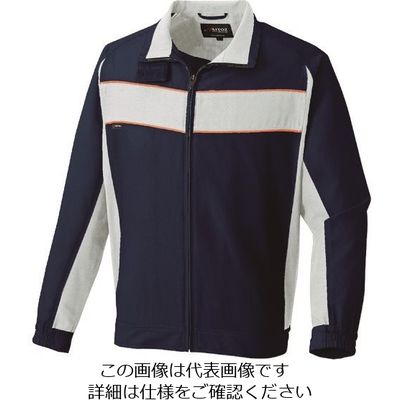 アイトス 長袖ブルゾン(男女兼用) ディープネイビー×ライトグレー L 3630-018-L 1着 143-4362（直送品）