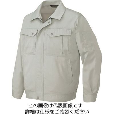 アイトス 長袖サマーブルゾン(男女兼用) シルバーグレー L 5660-003-L 1着 144-3846（直送品）