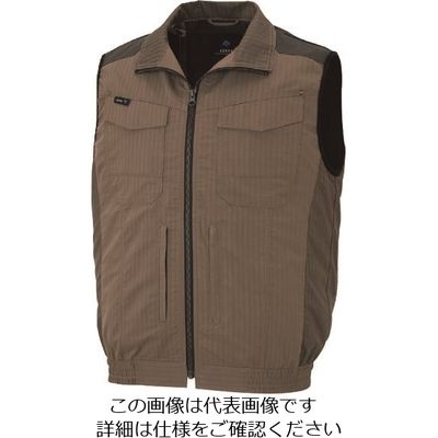 アイトス 空調服用ベスト(空調服TM) モカ L AZ30697-024-L 1着 213-9025（直送品）
