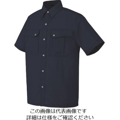 アイトス 半袖シャツ(男女兼用) ネイビー S 5666-008-S 1着 145-0357（直送品）