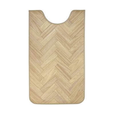 アズワン 拭けるマットシリーズ ヘリンボーン トイレマット 600×1000mm(ロング) 65-6890-32 1個（直送品）