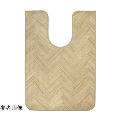 アズワン 拭けるマットシリーズ ヘリンボーン トイレマット 800×1150mm(耳長) 65-6890-35 1個（直送品）