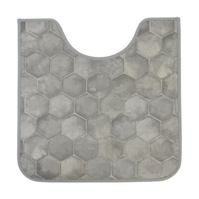 アズワン 拭けるマットシリーズ ハニカムストーン トイレマット 600×600mm(ミニ) 65-6890-91 1個（直送品）