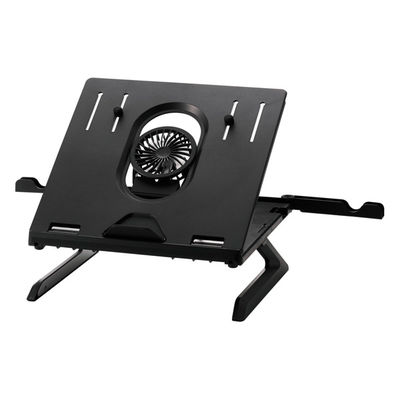 ノートパソコンスタンド (冷却ファン/スマホスタンド搭載) 静音 ブラック PCAWLTSFANH8BK エレコム 1個（直送品）