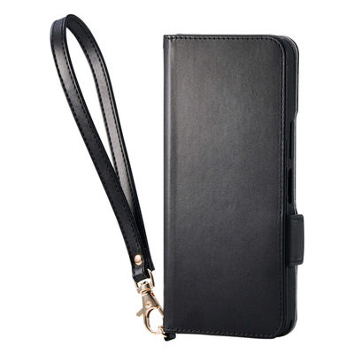 Basio active3 ケース レザー 手帳型 マグネット 衝撃吸収 ブラック PM-K251PLFY4BK エレコム 1個（直送品）