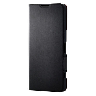 Xperia 1 VII ケース レザー 手帳型 マグネット 超軽量 ブラック PM-X251PLFUBK エレコム 1個（直送品）