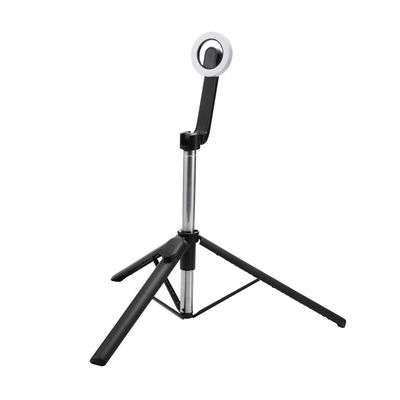 三脚 自撮り棒 マグネット スマホスタンド 最大1400mm 360度回転 ブラック P-STSRM01100BK エレコム 1個（直送品）