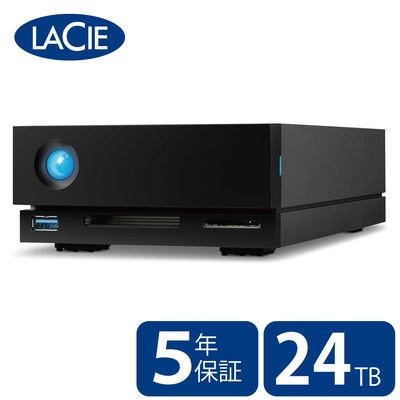 LaCie 外付け HDD 24TB 1big Dock Thunderbolt 3  STHS24000800 ラシー 1個（直送品）