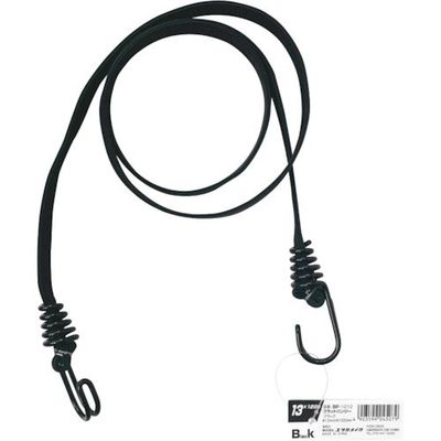 ユタカメイク ゴム フラットバンジー 13mm×1200mm ブラック BF-1212 1本 573-0536（直送品）