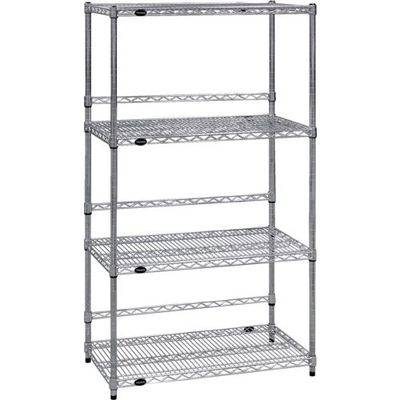 トラスコ中山 TRUSCO スチール製メッシュラック W905XD457XH1533 4段 バックバー付 TMEBB5344 1台（直送品）