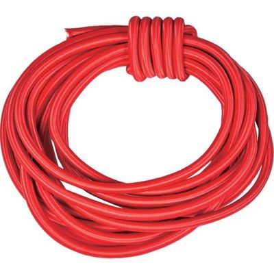 トラスコ中山 TRUSCO 丸ゴムロープ イージーロープ 6mmX5m 赤 ER705R-A 1本 659-0963（直送品）