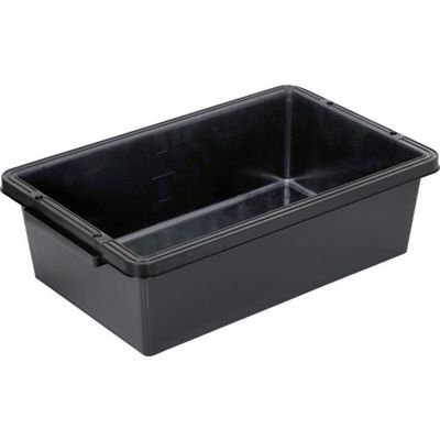 トラスコ中山 TRUSCO トラ舟20Lブラック(角型・再生原料使用) PSB20-BK 1個 664-7086（直送品）