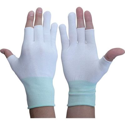 WINCESS インナー手袋 ナイロンインナー手袋 3本指切りタイプ Sサイズ 10双入 WH-3000-D3-10P-S 1袋(10双)（直送品）