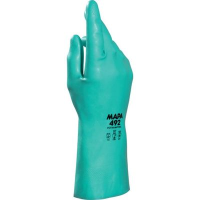 MAPA 耐油・耐薬品ニトリル手袋 ULTRANITRIL492 Sサイズ 34492207 1双 682-7307（直送品）