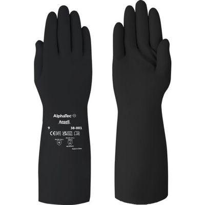 アンセル・ヘルスケア・ジャパン Ansell 耐薬品手袋 アルファテック 38ー001 L 38-001-9 1双 685-8619（直送品）