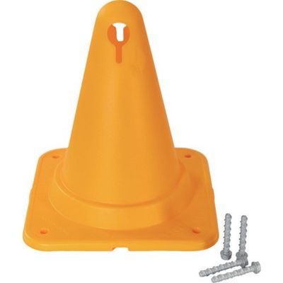 トラスコ中山 TRUSCO アンカー付きちびっコーン 270×300mm イエロー CBCN270-Y-ANC-SET 1セット（直送品）