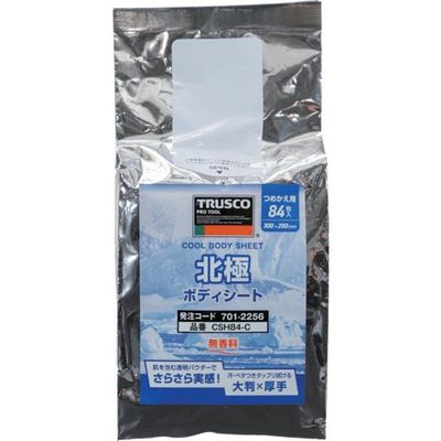 トラスコ中山 TRUSCO クール汗拭きクロス 北極ボディシート 詰替用 CSH84-C 1袋(84枚) 701-2256（直送品）
